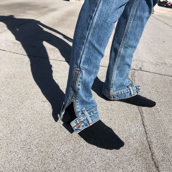 Revice Denim Jeans Farrah Vintage Distressed High Waisted Handmade Straight 26 - Picture 6 of 11